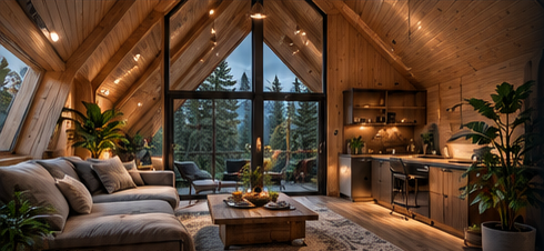 Timber interior — architectural concept