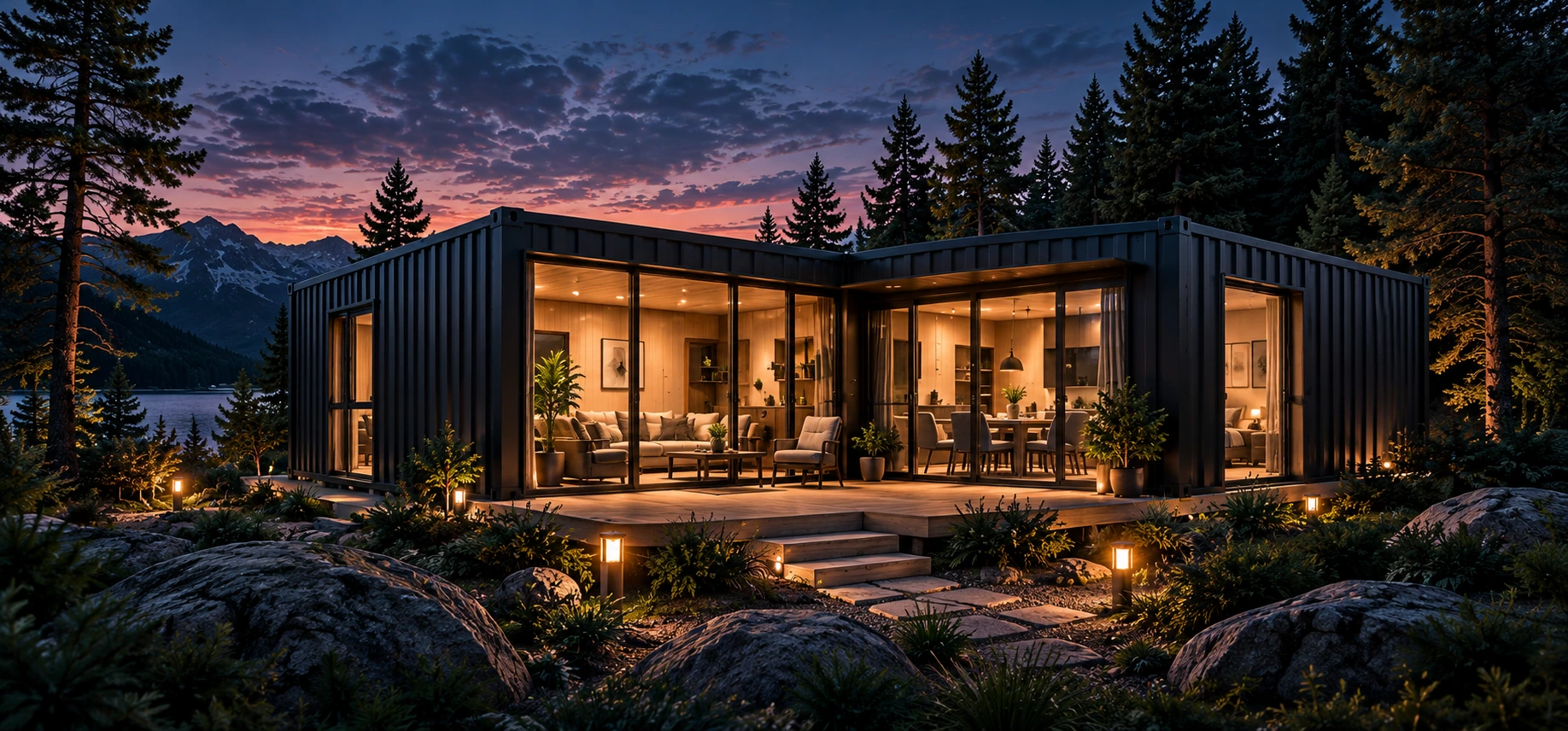 Birleşimli Modüler Tasarım · konteyner ev mimari konsepti